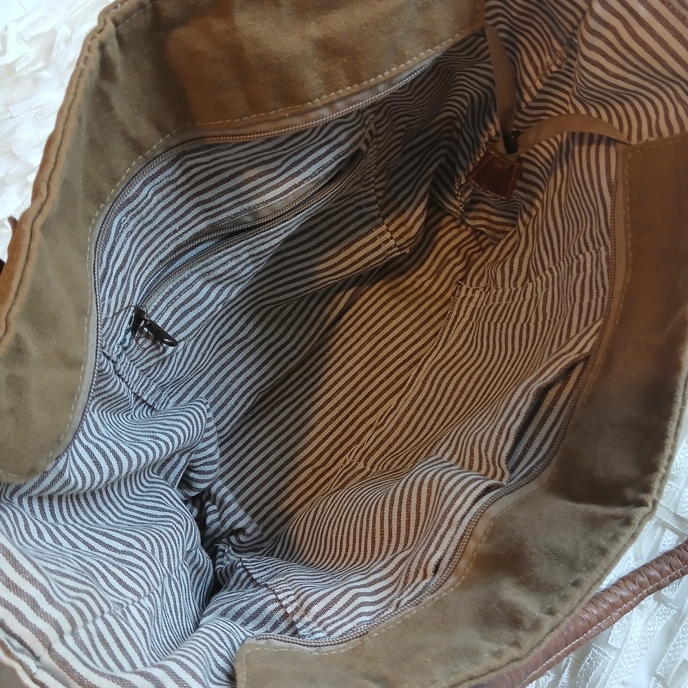 Myra Bag 'SEL de MER' Canvas Tote - Picture 6 of 14